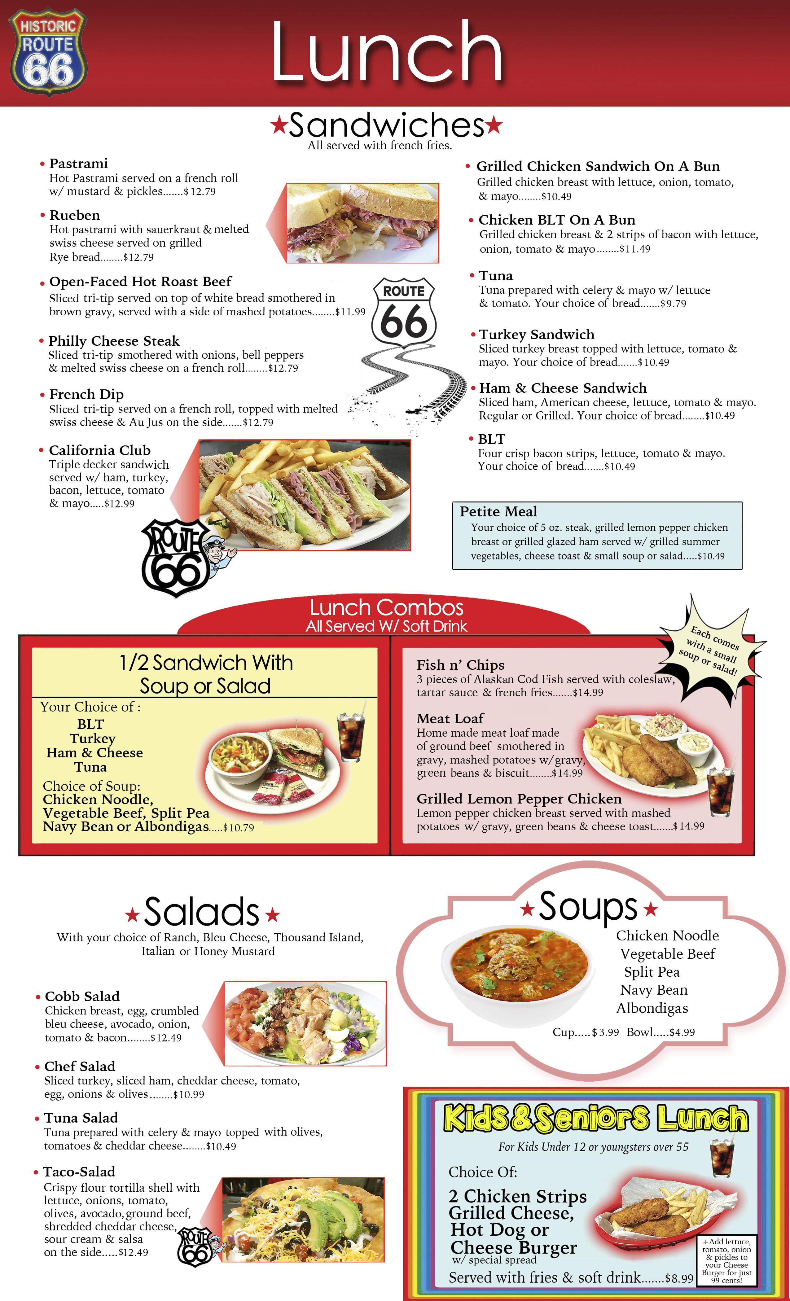 California Classic Cafe Menu